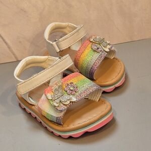 GIRLS TODDLER BUTTERFLY SANDALS SHOE SIZE 3‎